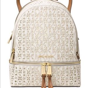 Michael Kors Rhea Zip Medium Perforated Backpack